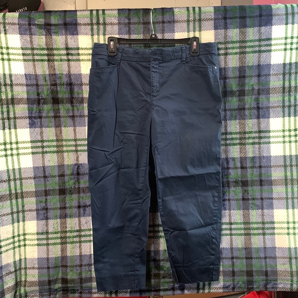 Khakis and Company women’s ankle length navy colored khaki pant size 10